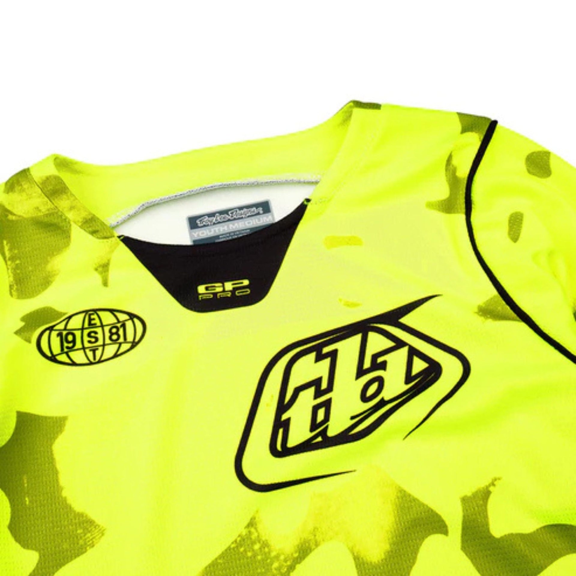 Jersey para niño Troy Lee Designs Gp Pro Blotted Flo Yellow